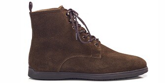 Bottine homme casual urbaine en velours chocolat - HIALEAH