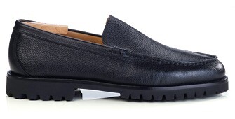Mocassin homme en cuir grainé noir - PIERSON