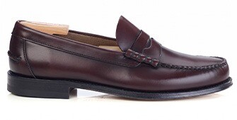 Mocassin penny loafer homme bordeaux - YALE
