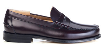 Mocassin penny loafer homme bordeaux foncé - YALE