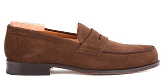 Mocassin homme Velours Havane - WEMBLEY CLASSIC