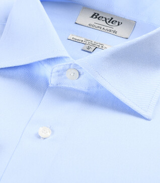 Chemise Bleue pâle coton - GIORGIO