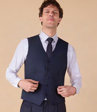 Gilet de costume homme Bleu Marine - GILET LAZARE