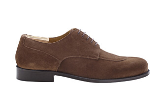 Derbies homme Velours havane semelle cuir - PADDINGTON