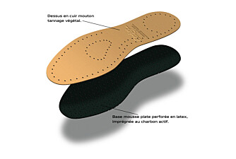 Semelle cuir naturelle