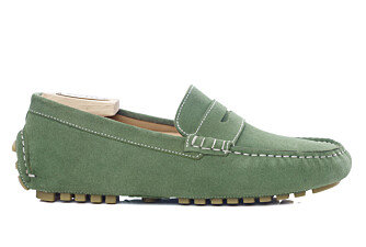 Mocassin été homme Velours Vert - FERGUSON