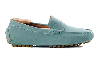 Mocassin été homme Velours Vert Menthe - FERGUSON