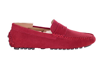 Mocassin été homme Velours Rouge Foncé - FERGUSON