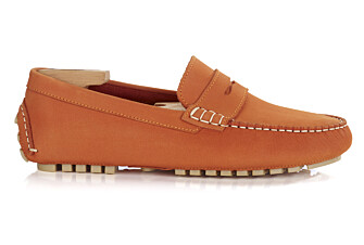 Mocassin été homme Nubuck Orange Foncé - FERGUSON