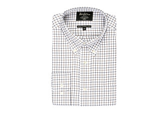 Chemise flanelle carreaux bleus et beiges - LINDSAY