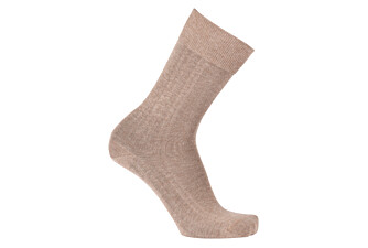Chaussettes homme fines coton Taupe Chiné