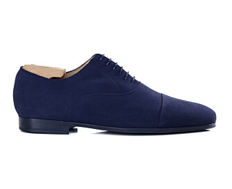 Richelieu homme Velours Bleu marine semelle gomme - LENNOX GOMME URBAN