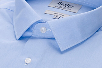 Chemise bleu ciel coton - Col français - LOUIS CLASSIC