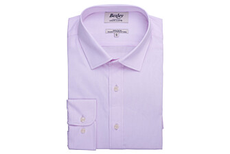 Chemise Rose pâle coton - Col français - LOUIS CLASSIC