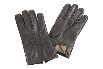 Gants homme en cuir d'agneau Chocolat