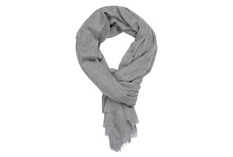 Écharpe fine Laine et Cachemire Gris Chiné