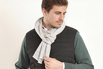 Écharpe Laine et Cachemire Beige Et Écru