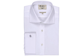 Chemise blanche à boutons de manchettes - PIETRO