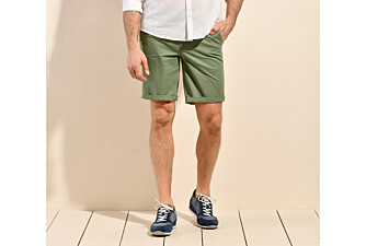 Bermuda chino homme Vert Sauge - BARRY