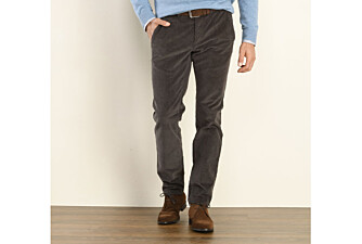 Pantalon chino velours côtelé homme Gris  Taupe - NORMAN