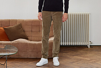 Pantalon chino velours côtelé homme Vert Sauge - NORMAN