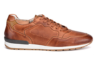 Sneakers Châtaigne Patiné cuir homme - CANBERRA