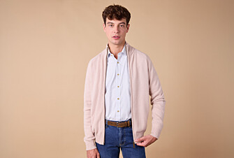 Gilet zippé homme laine - Beige Clair - KANE