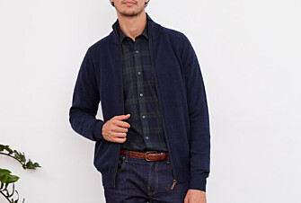 Gilet zippé homme laine Bleu Marine - KANE