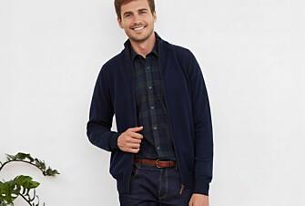 Gilet zippé homme laine Bleu Marine - KANE