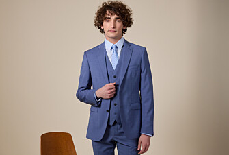 Veste de costume Bleu Clair Chiné - LAZARE