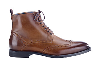 Derby boots homme à lacets Chocolat patiné - CHARING GOMME CITY