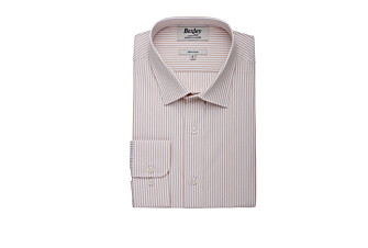 Chemise popeline rayée Beige et Blanc - MAXIMILIEN