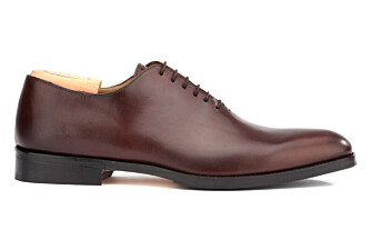 Richelieu homme Chocolat semelle cuir avec patin - PETER PATIN