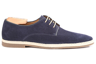 Derbies homme casual Velours Navy - VALADAS