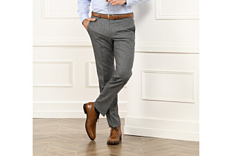 Pantalon habillé homme Gris Clair Chiné - LÉONARD 