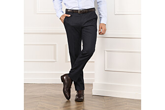 Pantalon habillé homme Marine Chiné - LÉONARD 