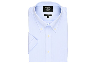 Chemise coton bleu pâle - Col américain - PATRICK MC