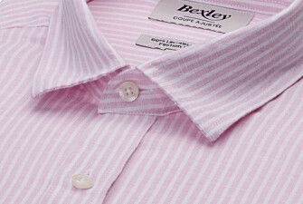 Chemise à rayures - Rose et Blanc - EDIBERT