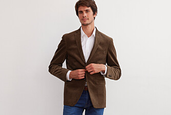 Blazer homme velours côtelé lavé Taupe foncé - LÉONTILDE