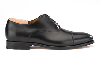 Richelieu homme Noir semelle cuir - WINFORD