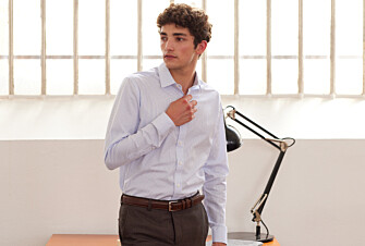 Chemise homme blanches à rayures bleues claires - GEOFFROY