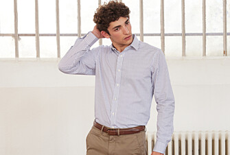 Chemise homme à rayures bleues - GEOFFROY