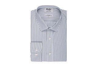Chemise homme blanche à rayures noires - GEOFFROY