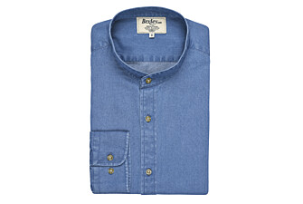 Chemise jean denim Indigo - Col officier - JOSEPH