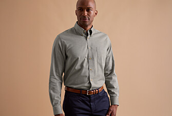 Chemise flanelle Vert Tilleul - Poche poitrine - ALEXANDER
