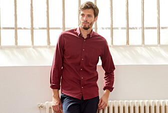 Chemise flanelle Rouge Bordeaux - Poche poitrine - ALEXANDER