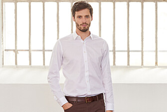 Chemise Blanche en coton - Col français - NORBERTIN