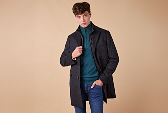 Manteau homme laine & cachemire hiver Gris Anthracite - HONORÉ II