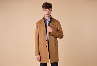 Manteau homme laine & cachemire Camel Foncé - HONORÉ II