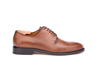 Richelieu homme Châtaigne Patiné semelle cuir - CHINGFORD
